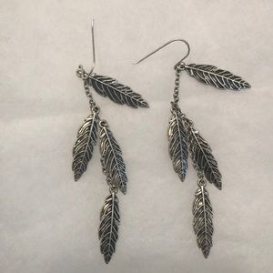 Feather earrings